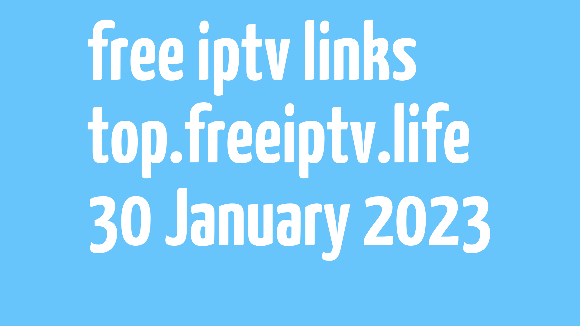 free iptv links 290123